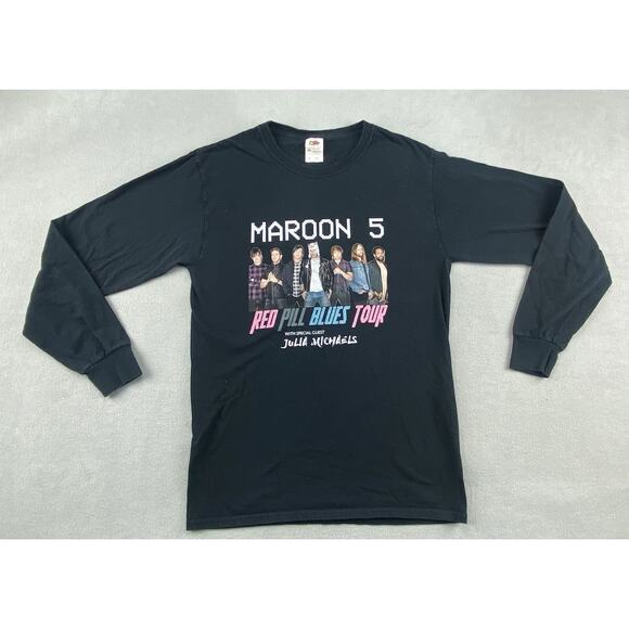 Maroon 5 Red Pill Blues Summer Tour Dates 2018 Long Sleeve Size Small - Picture 1 of 8